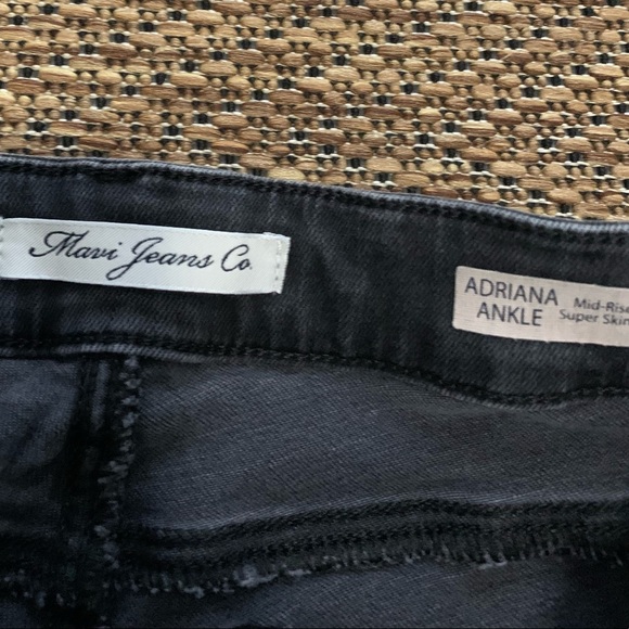 Mavi Adriana Ankle Mid-rise Skinny Jeans Smoke Wash - Picture 6 of 10